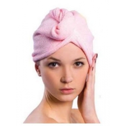 Bonnet Séchant Microfibre - Rose