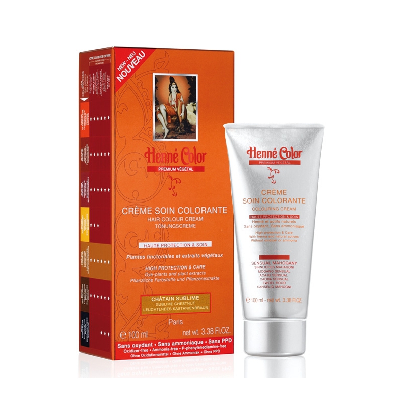 Crème Colorante Châtain Lumineux Prenium Végétal - 100ml Crème Colorante Châtain Lumineux Prenium Végétal - 100ml