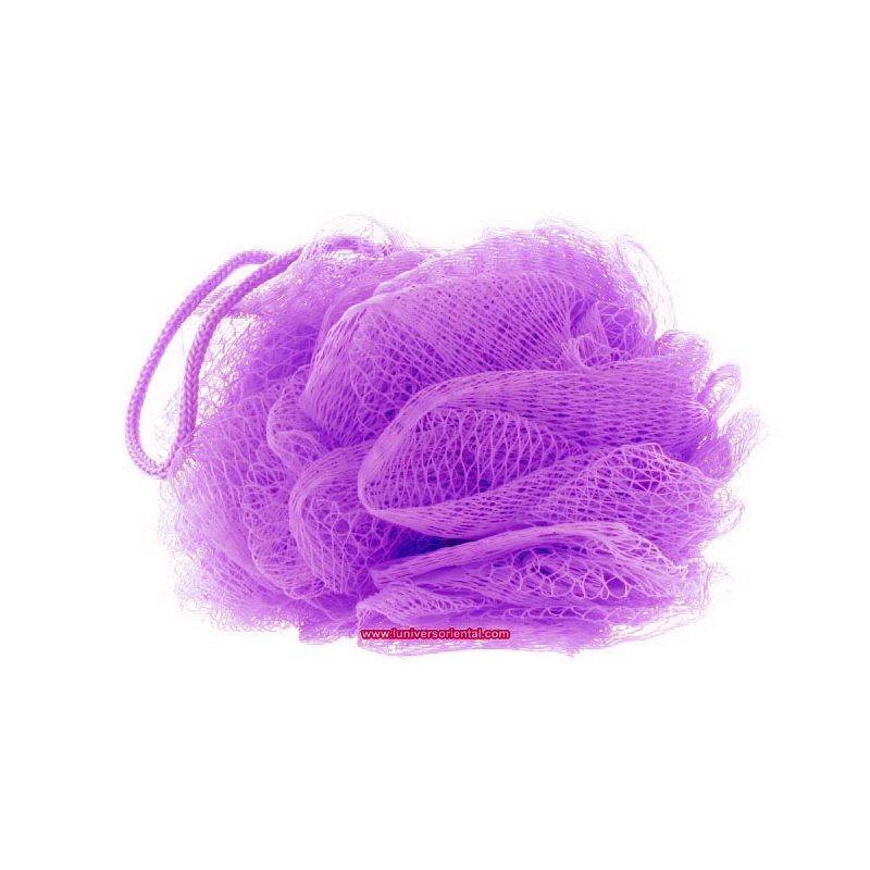 Fleur de Bain / Douche en Maille Filet - Violette - univers Oriental