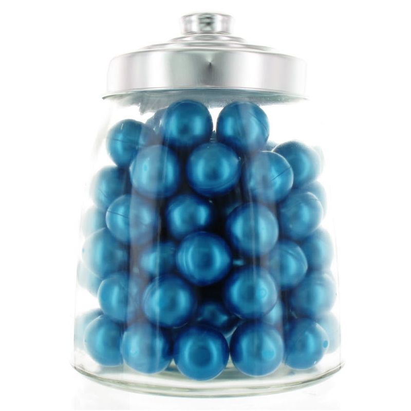100 Perles de Bain parfum Vétiver avec Bocal en verre forme bonbonn