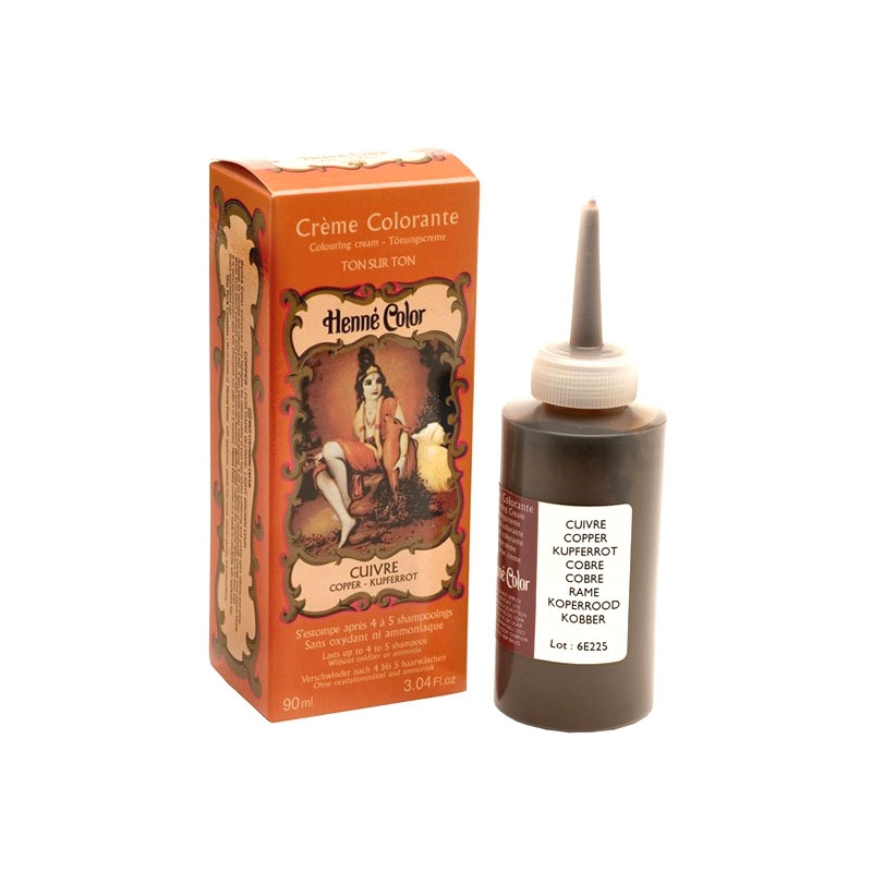 Crème colorante Cuivre Henné Color - 90ml Crème colorante Cuivre Henné Color - 90ml