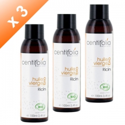 Lot de 3 Huiles de Ricin Bio - 100ml