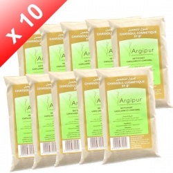 Lot de 10 Ghassouls (Rhassoul) en poudre - dosette de 50gr