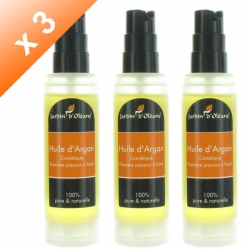 Lot de 3 Huiles d'Argan Cosmétique - 60ml