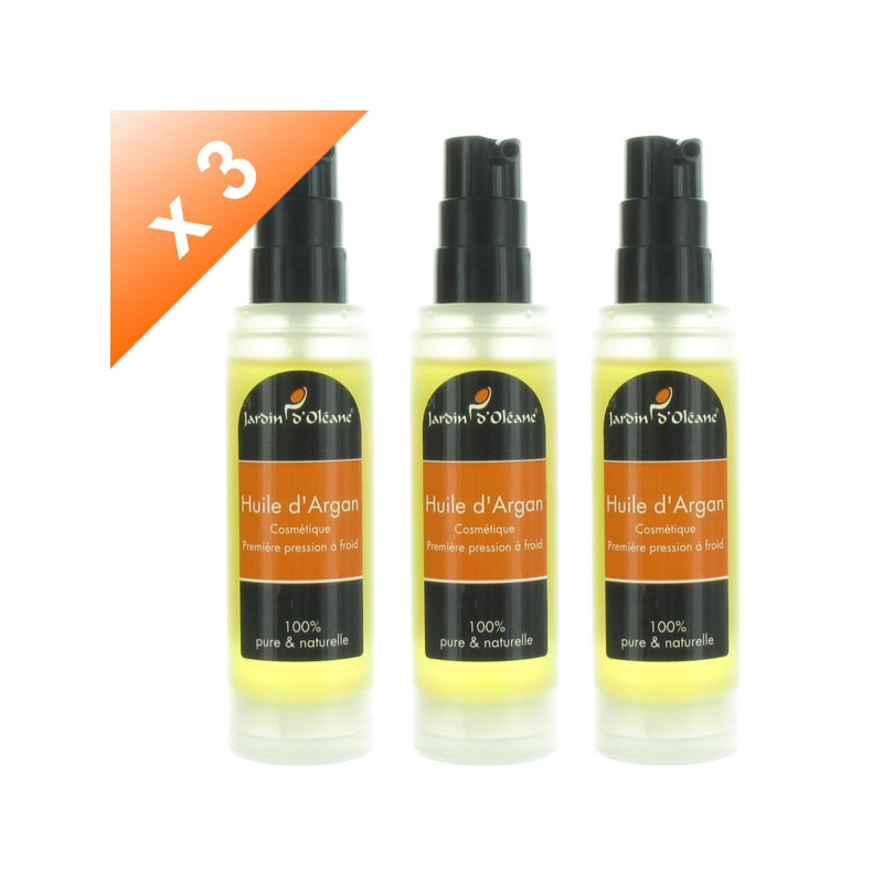 Lot de 3 Huiles d'Argan Cosmétique - 60ml