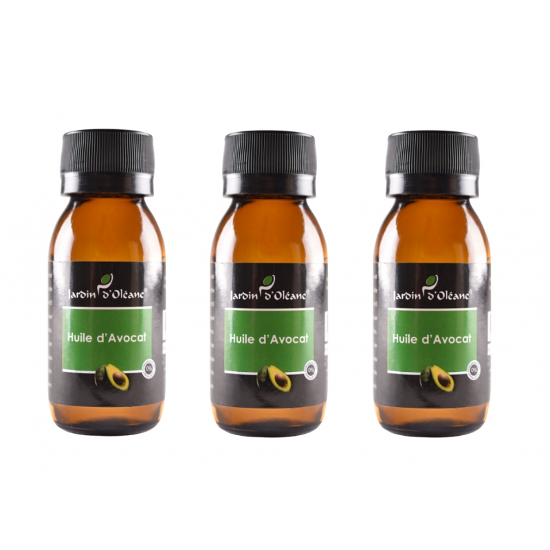 Lot de 3 Huile Pure d'Avocat 60 ML