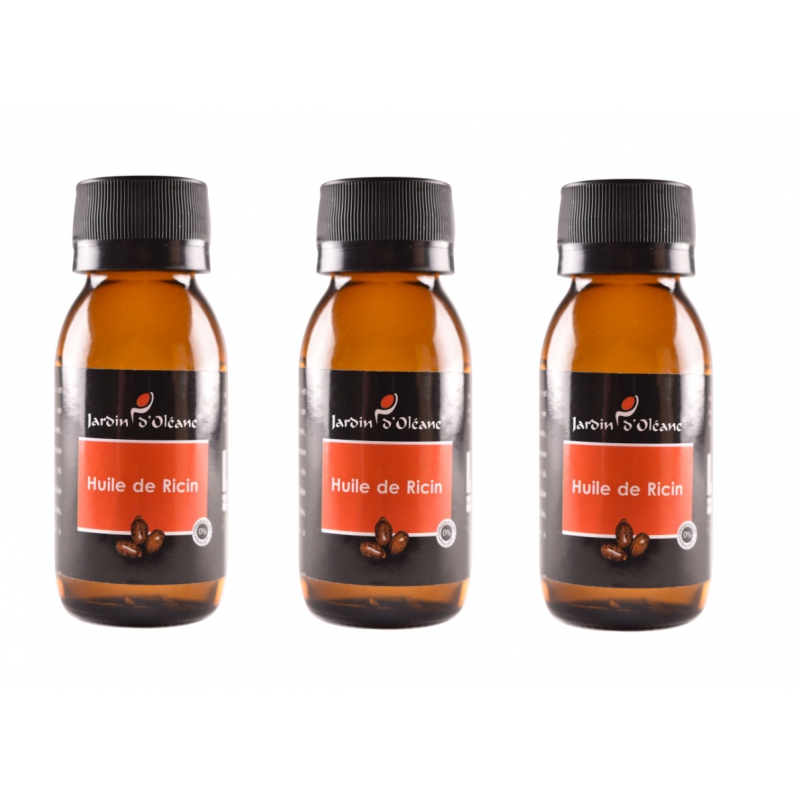 Lot de 3 Huile Pure de Ricin 60 ML