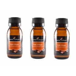 Lot de 3 Huile Pure d'Argan 60 ML