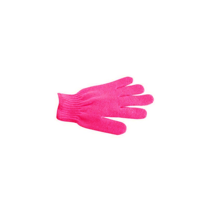 Gant de gommage 5 doigts - Rose Foncé