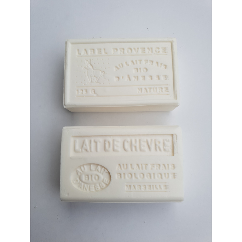 Savon Lait de chèvre/ Lait Frais d'Anesse Bio - 125gr